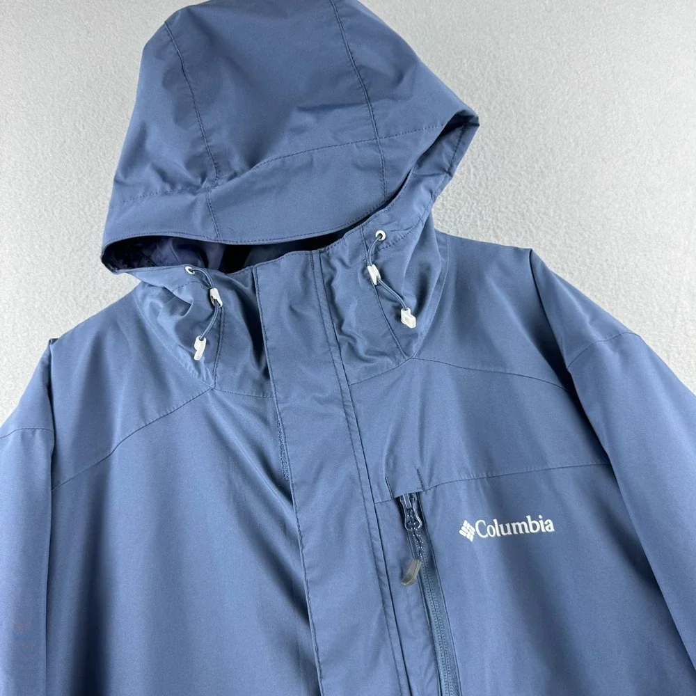 Columbia Lhotse III Interchange Jacket Mens 2XT 2XL Tall Blue 3 in 1 Omnitech